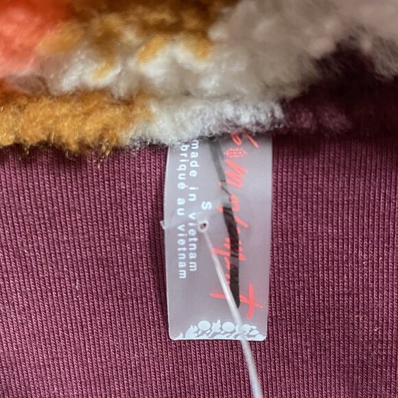 Free People Movement Hit The Slopes Printed Fleece Jacket NWOT - Picture 9 of 9